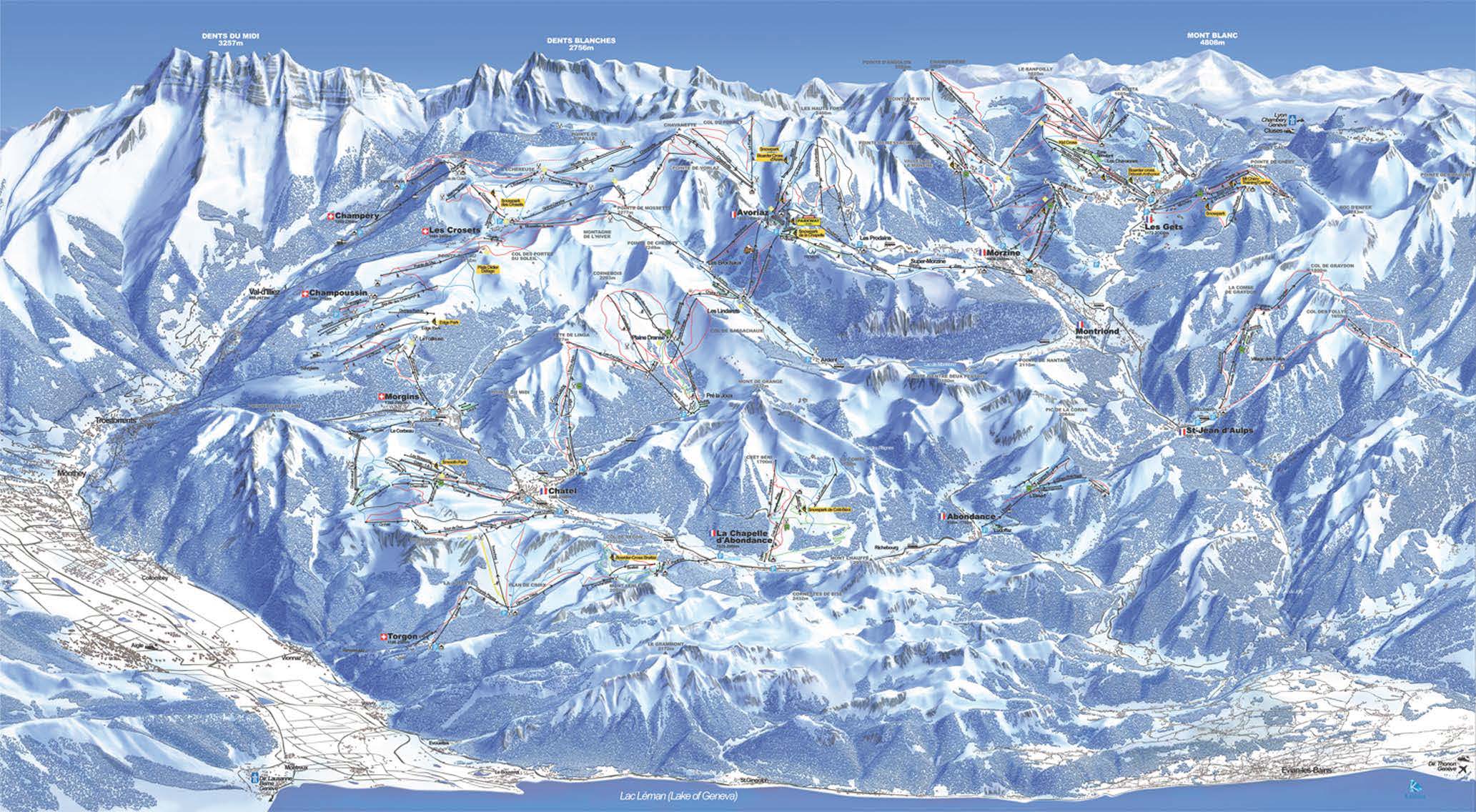 portes du soleil, champery, switzerland, january 2013